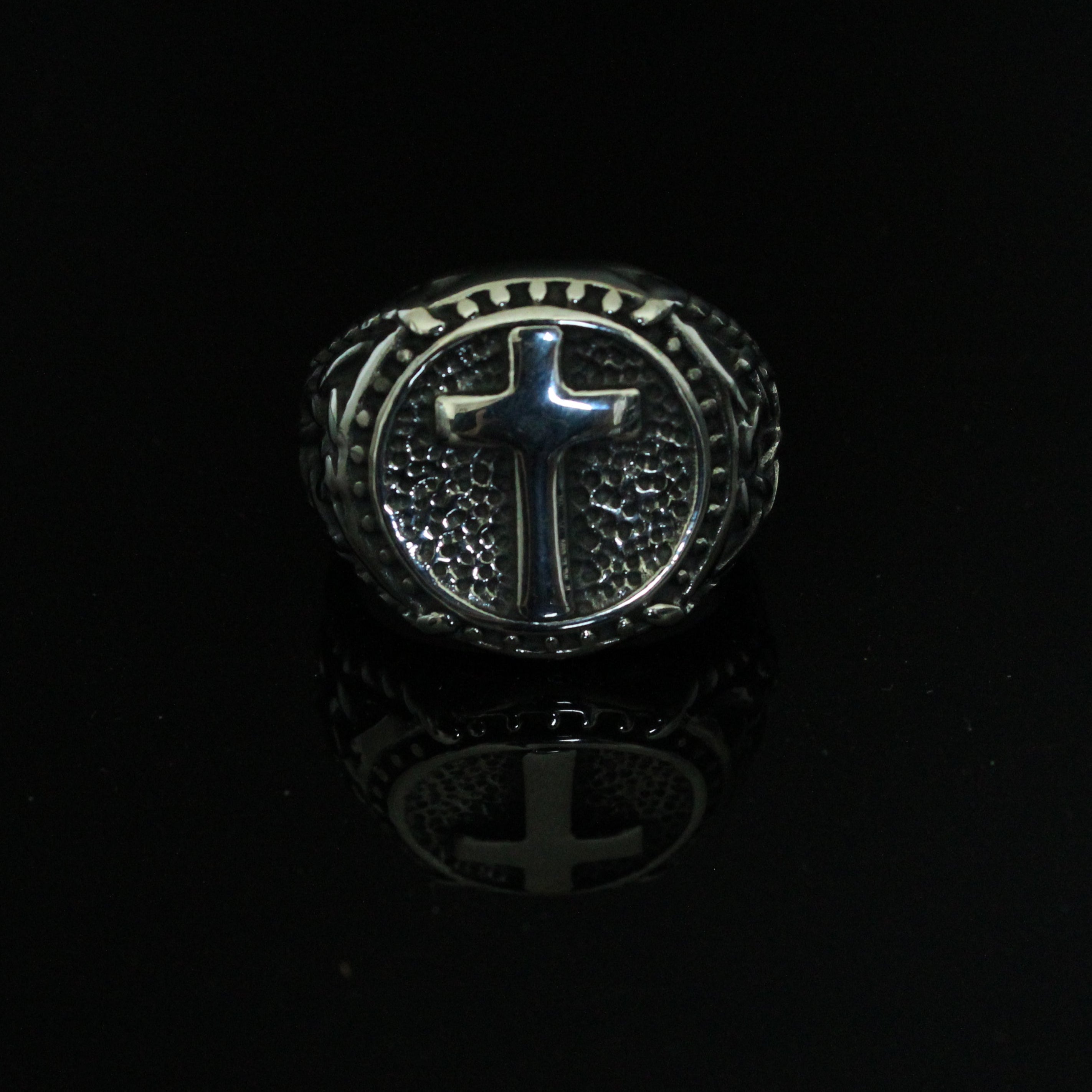 Cross Signet Ring